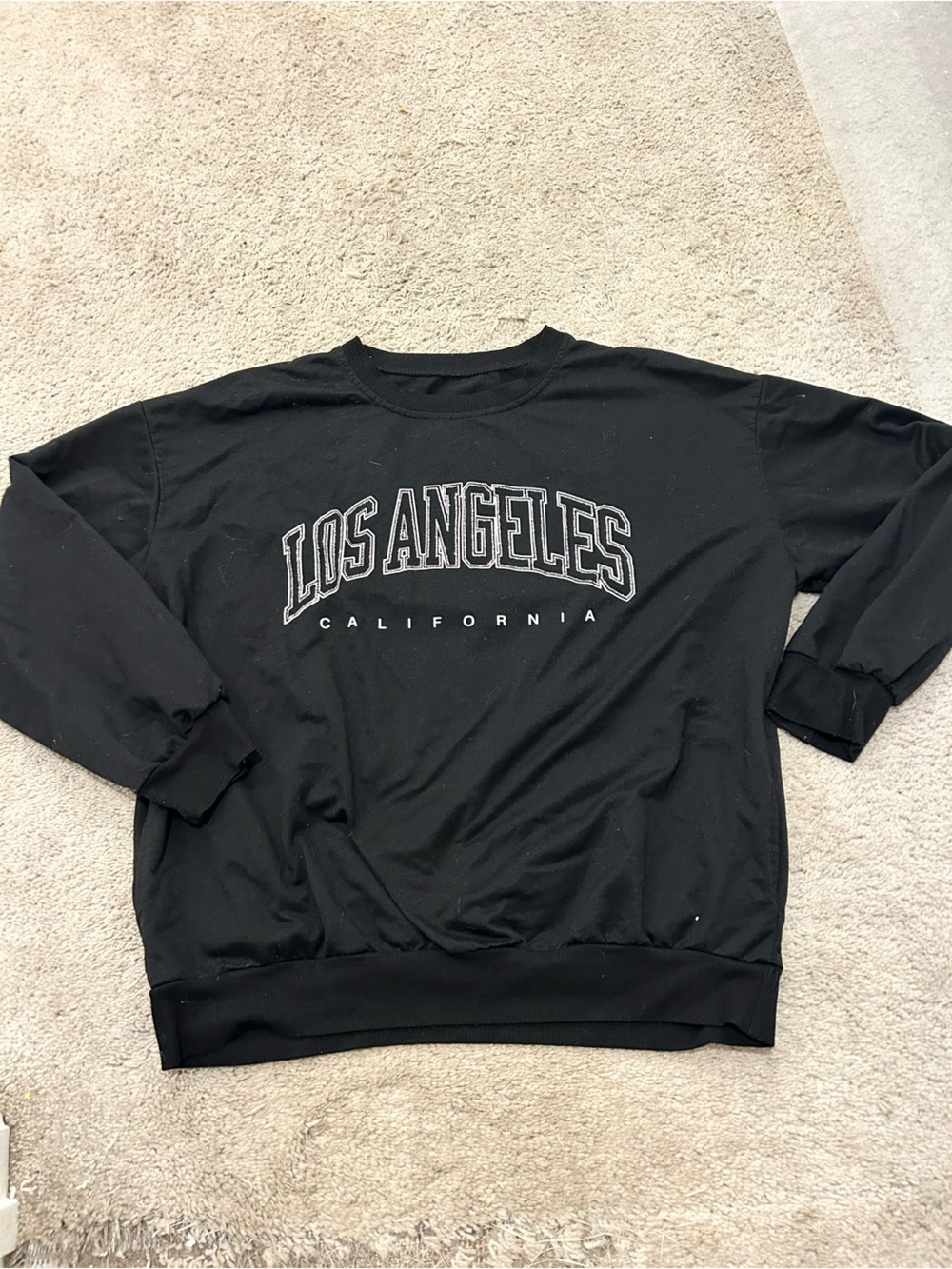 Los Angeles Black Sweater w/Pockets